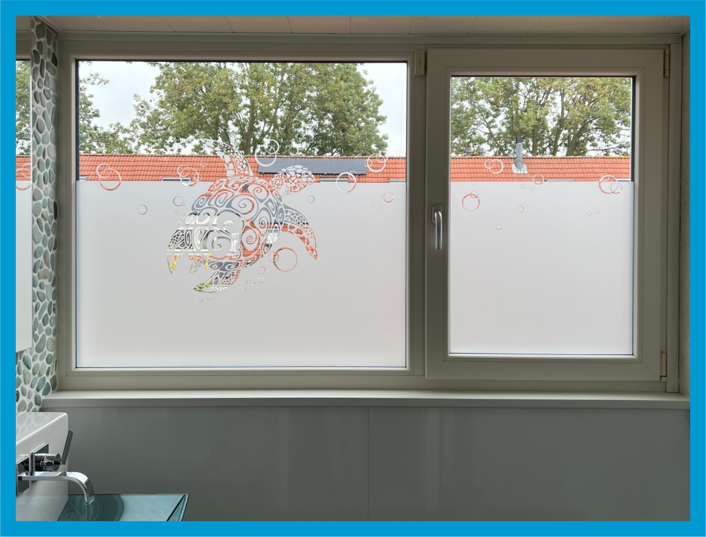 raamfolie voor de badkamer